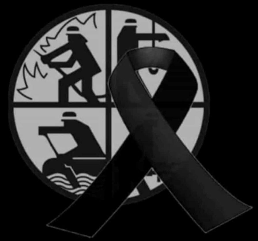 Foto Stiller Gruß mit schwarzer Schleife