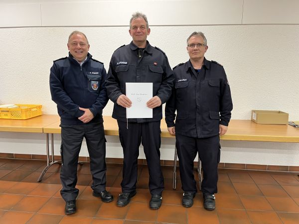 Stellv. Wehrleiter, T. Hartenberger und J. Willrich