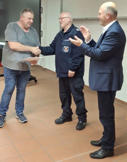 v. l.n.r Karl-Albert Schneider, Jörg Riemer, Fritz Marx