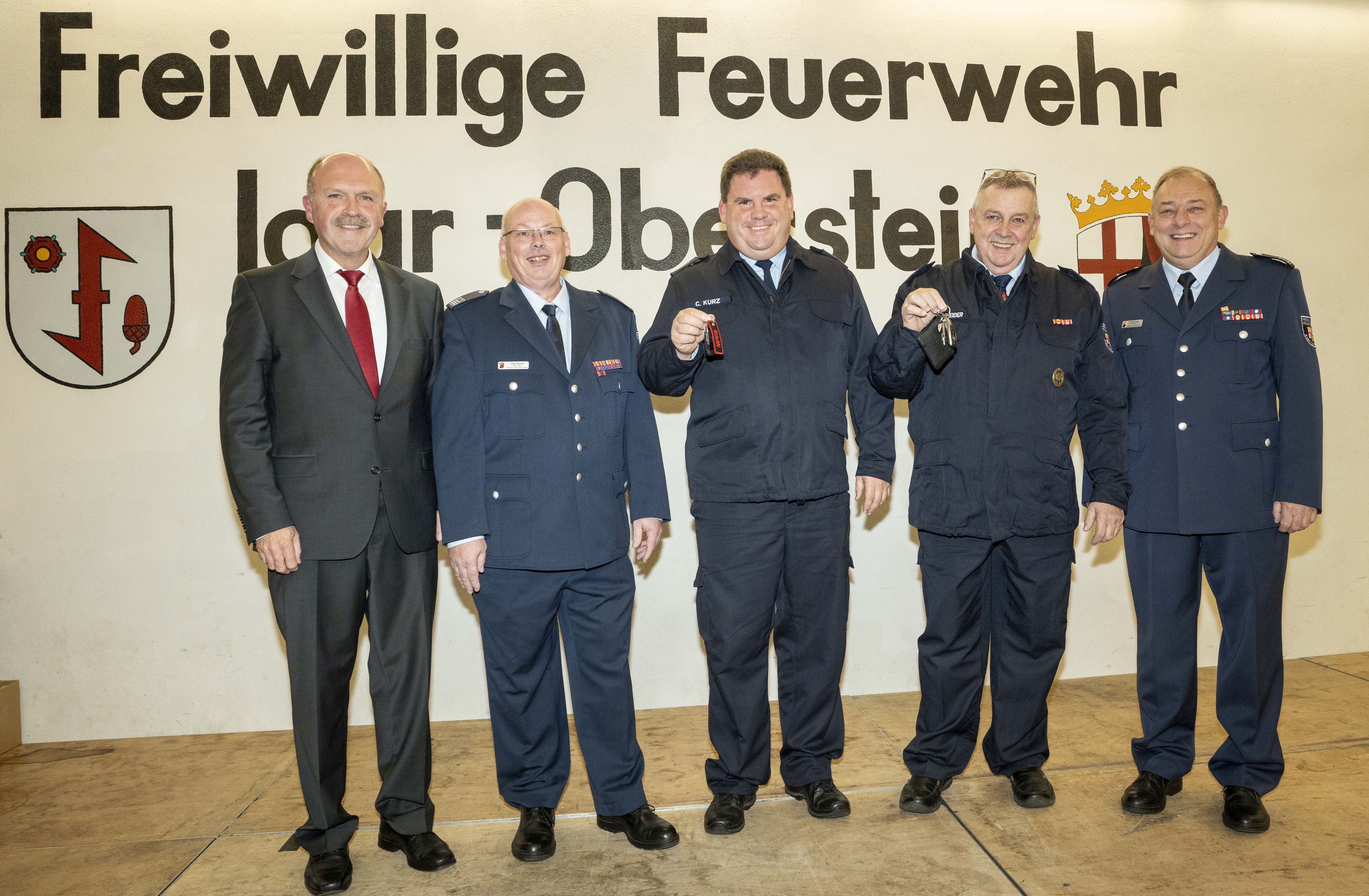 Schlüsselübergabe an Wachführer