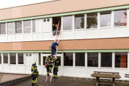 Rettung über die Steckleiter