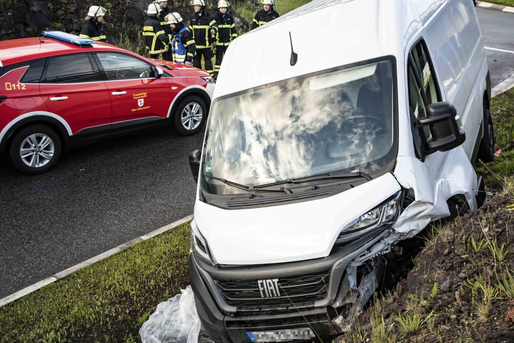 Verunfalltes Fahrzeug