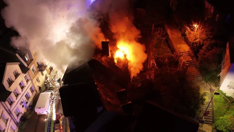 Brand des Wohnhauses