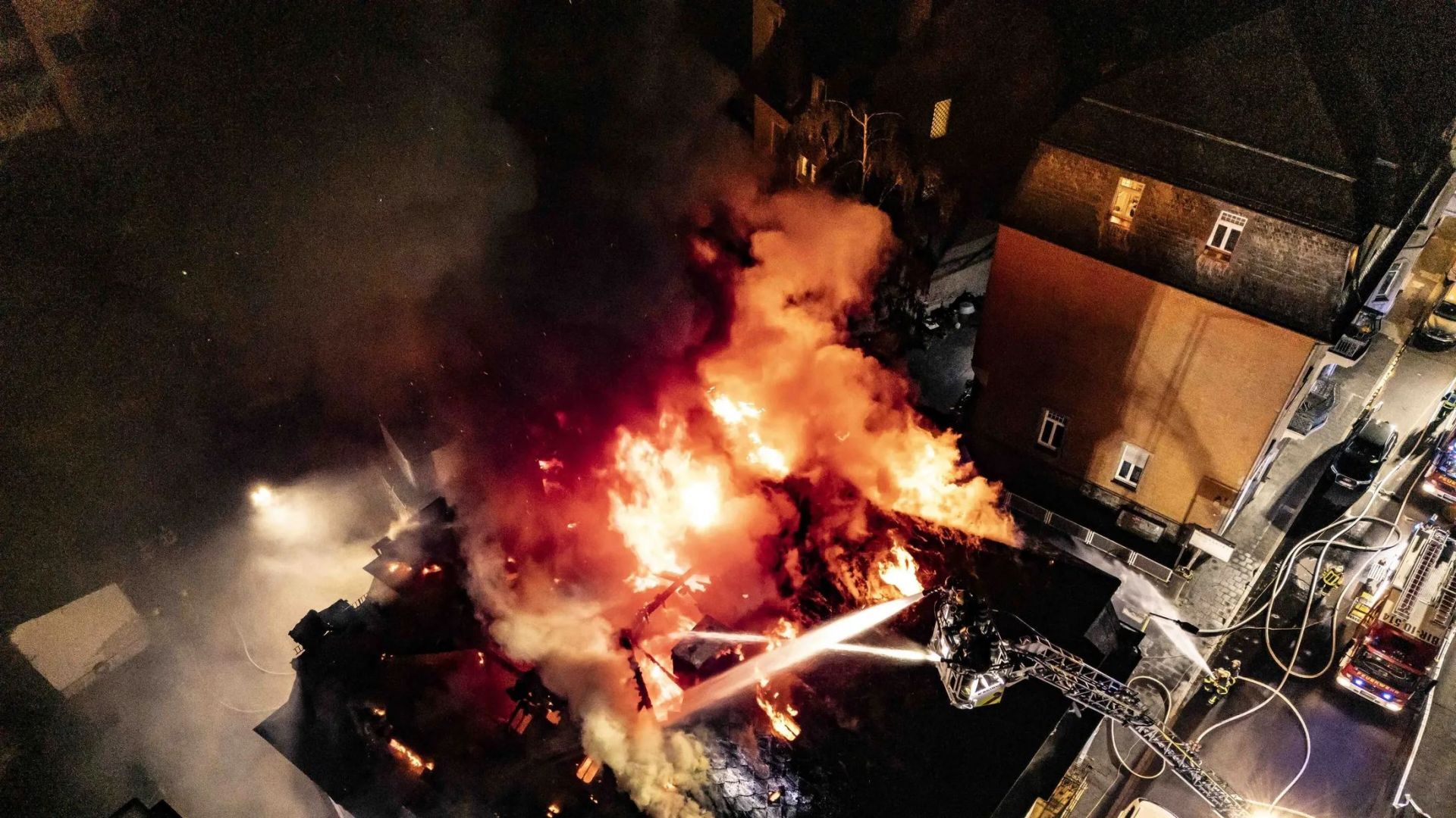 Brand von oben