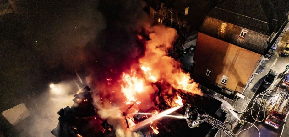 Brand von oben