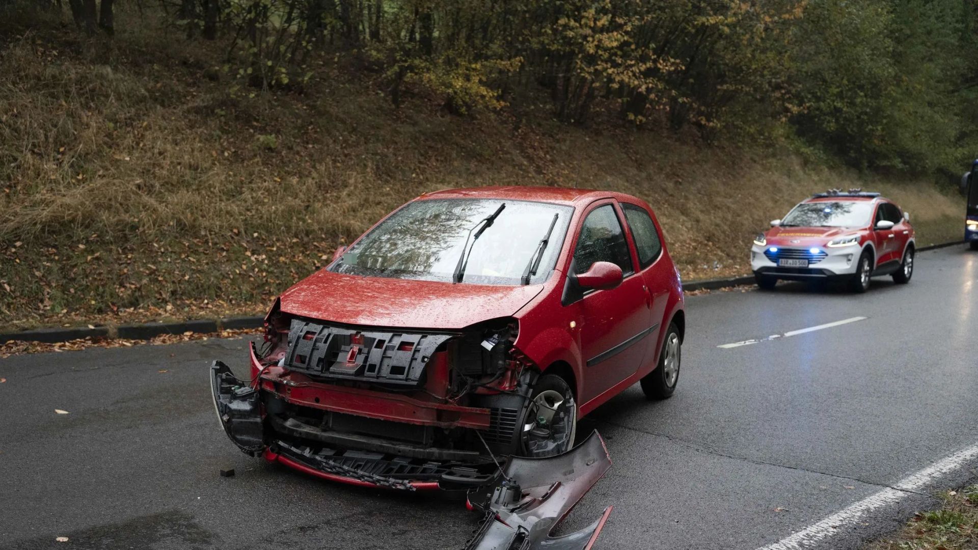 Verunfallter Pkw