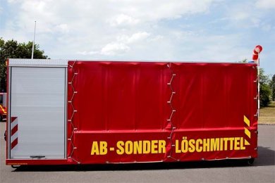 Abrollbehälter Sonderlöschmittel